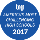 Washington Post logo that says America's most challenging High Schools 2017